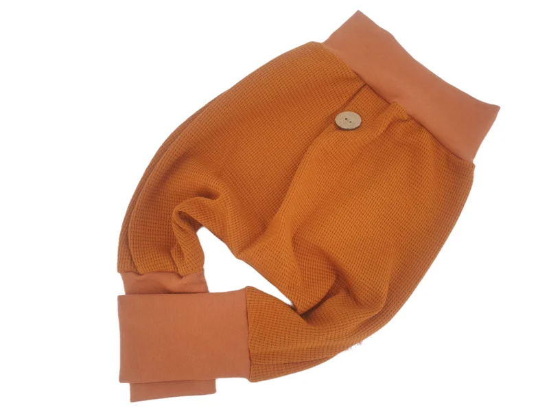 Coole Pumphose | Babyset Terracotta – kurz & lang bis Gr. 140 | Handmade