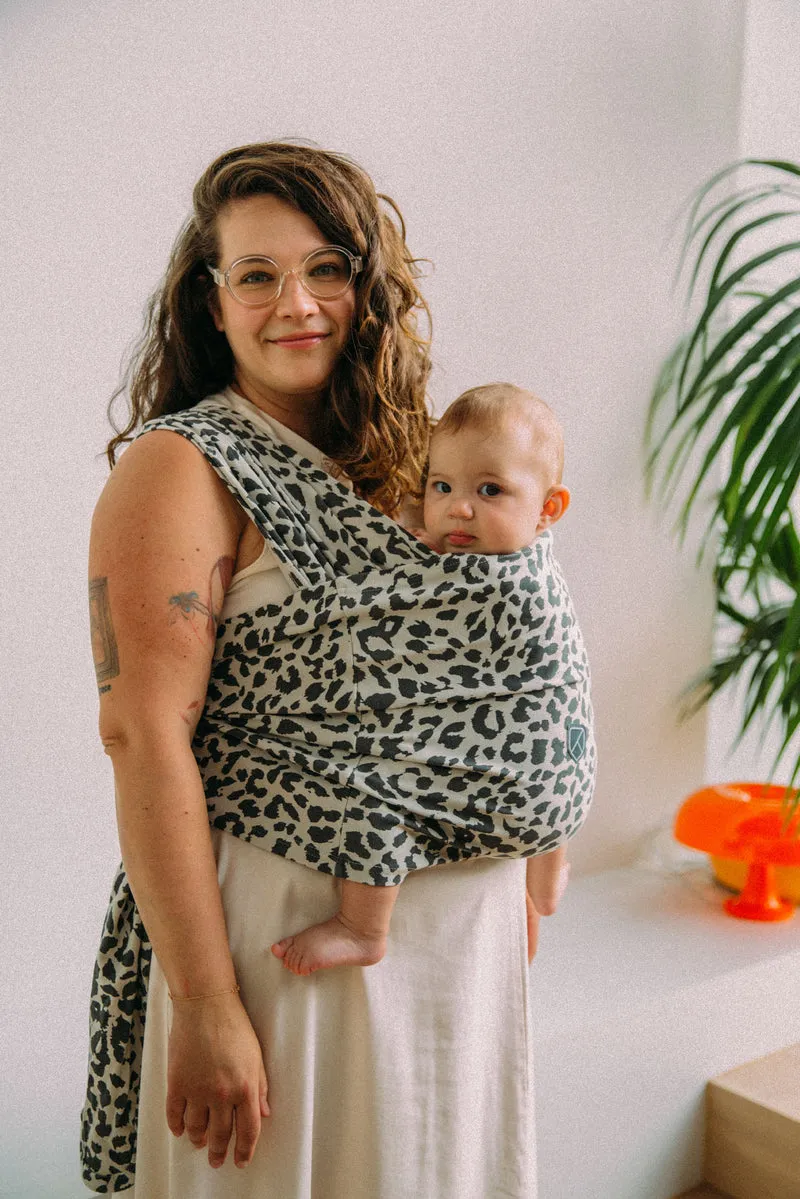 CUDDLE BAND 2 Newborn Baby Wrap - Leopard Print