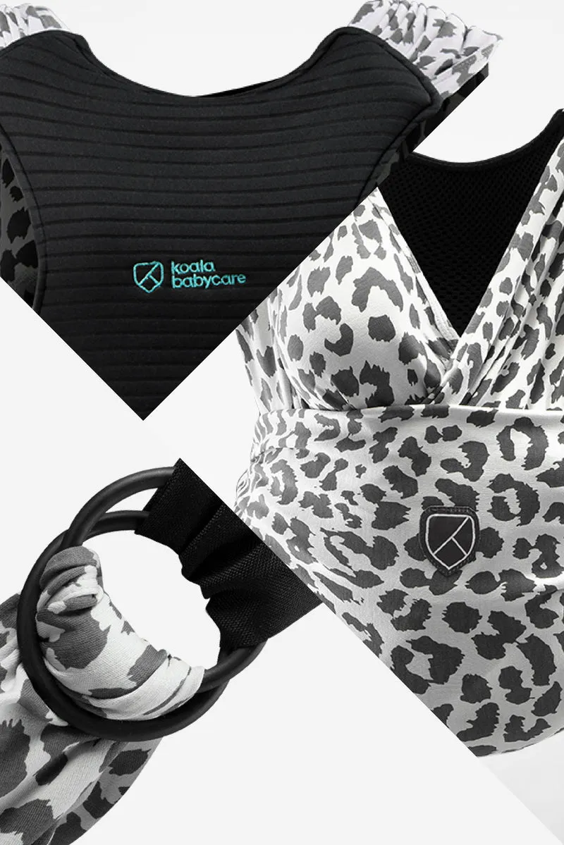 CUDDLE BAND 2 Newborn Baby Wrap - Leopard Print