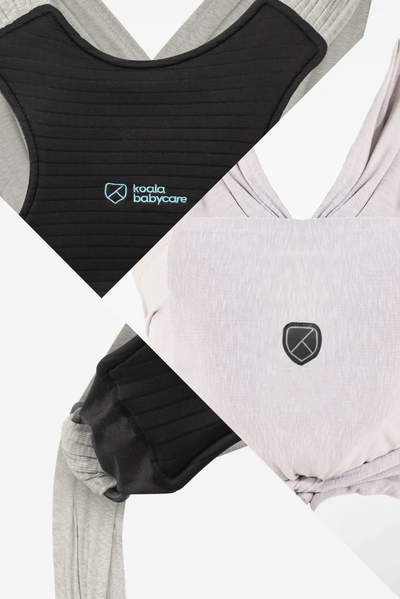 CUDDLE BAND Newborn Baby Wrap - Light Grey