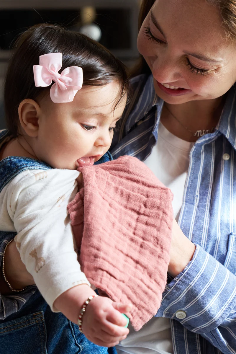 SOFT TOUCH 30X30 Newborn muslin cloths - Light Brown