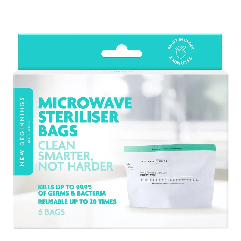 New Beginnings Microwave Steriliser Bags (6pk)