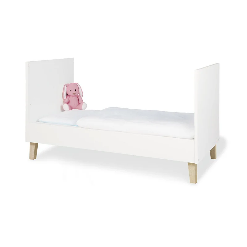 Babybett Lumi 70x140 cm, höhenverstellbar & umbaubar