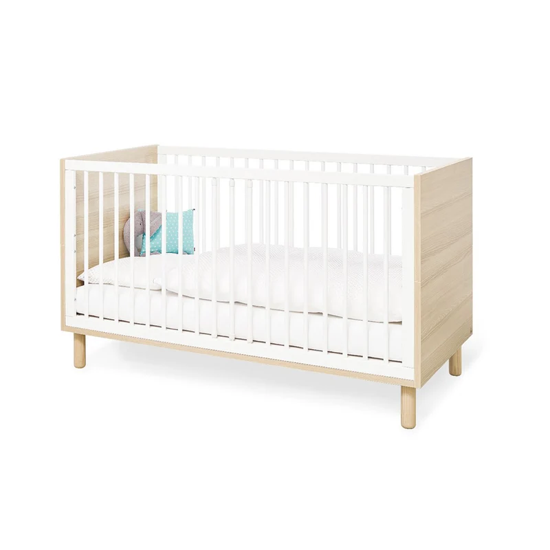 Babybett Flow 70x140 cm, höhenverstellbar & umbaubar