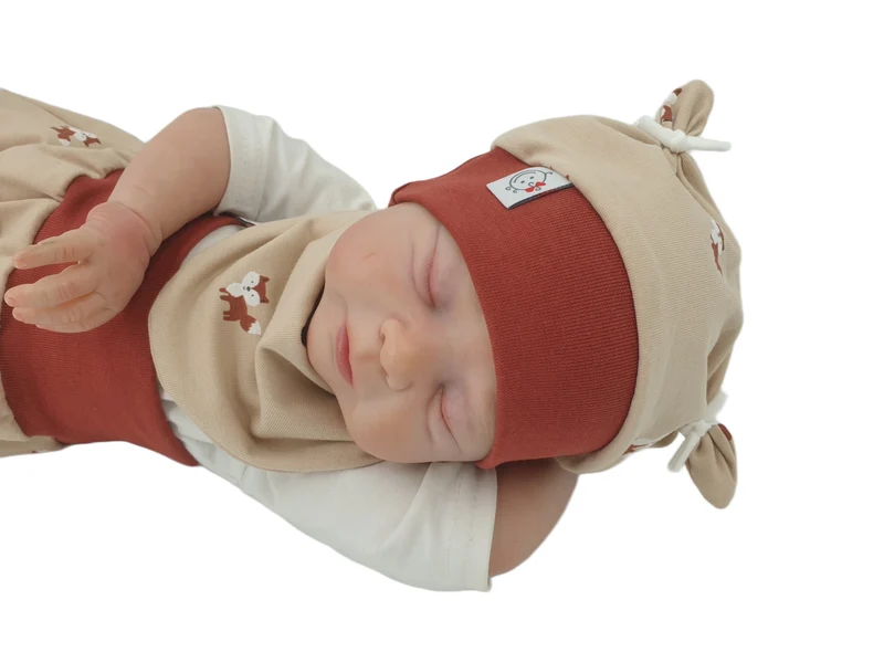 Coole Pumphose | Babyset Füchslein Natur – kurz & lang bis Gr. 140 | Handmade