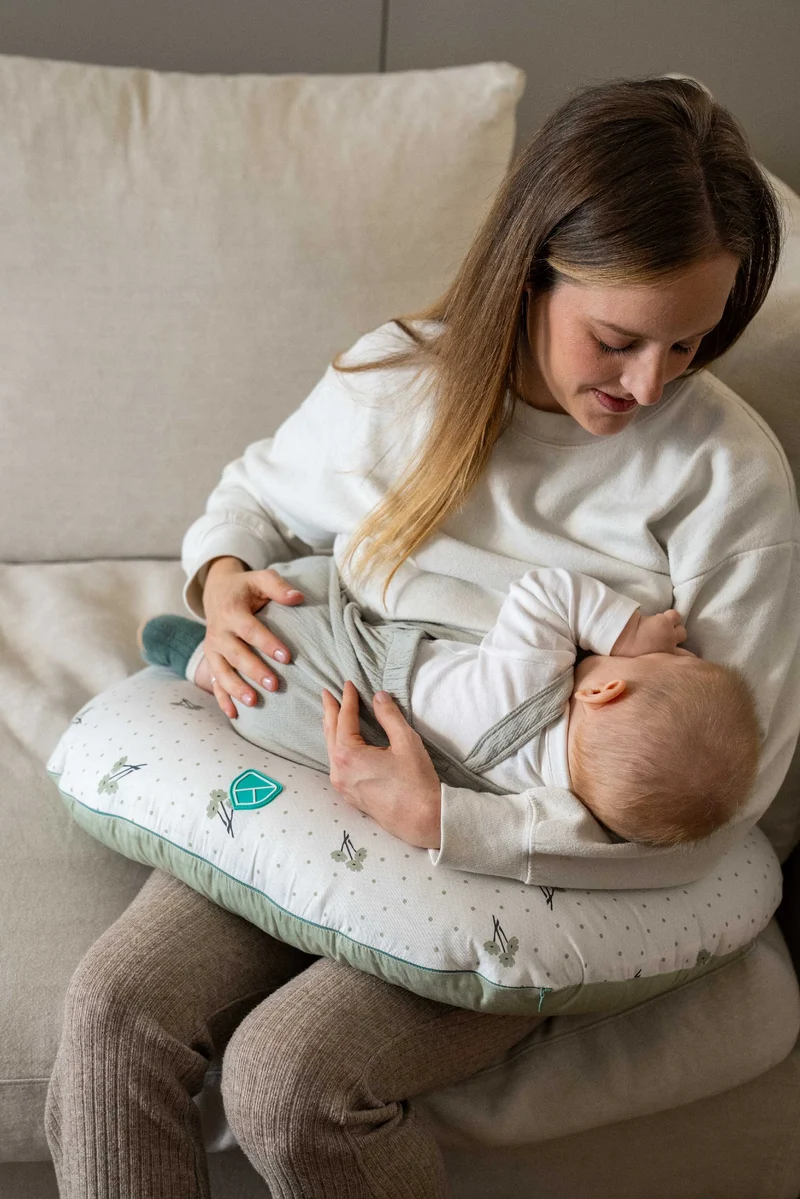 HUG BABY Breastfeeding Pillow - Blossom Green