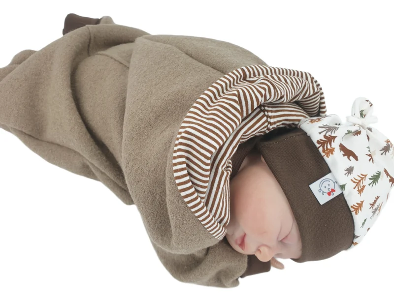 Walk - Overall Baby Kind von 50 bis 110 Designer Walkoverall beige/braun --walk von Atelier MiaMia