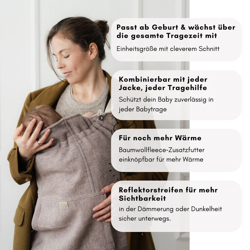 Tragecover Wollwalk cream