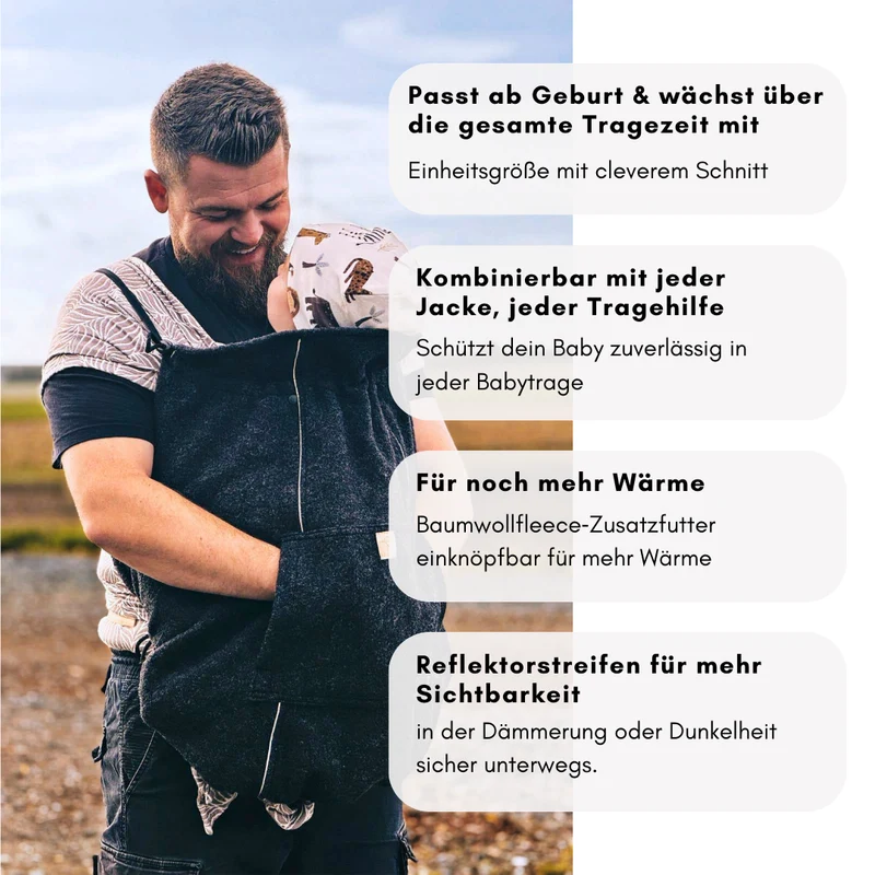 Tragecover Wollwalk anthrazit