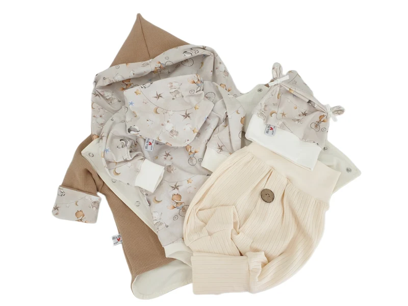 Coole Pumphose | Babyset creme – breite Rippe, kurz & lang bis Gr. 140 | Handmade