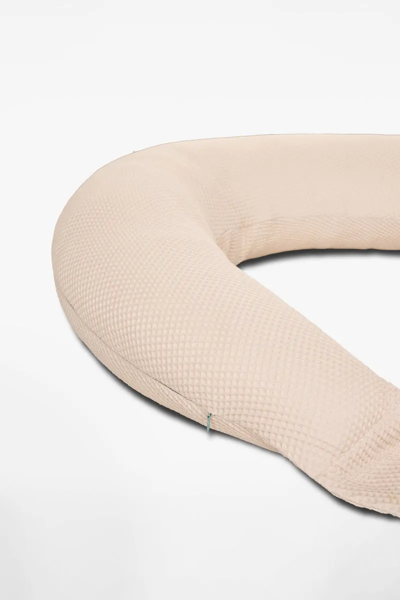 HUGS BAMBOO Pregnancy and Breastfeeding Pillow - Beige