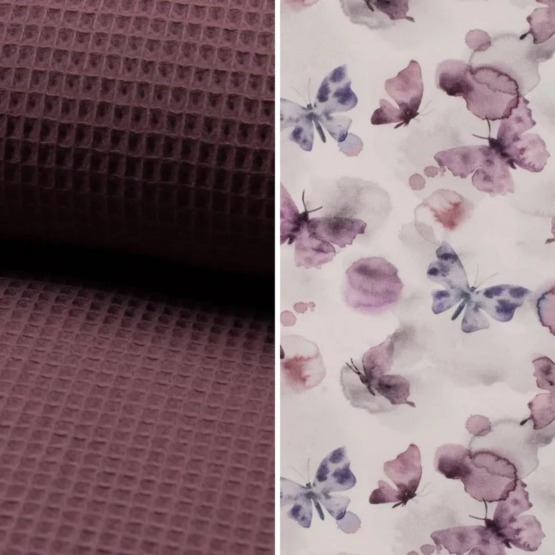 personalisierte Einschlagdecke Frühling & Sommer (Waffelpiqué & Jersey)