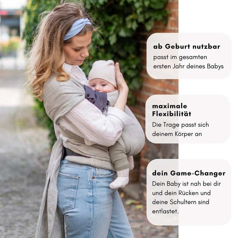 Wrap.it - Cream - HalfBuckle ab Geburt