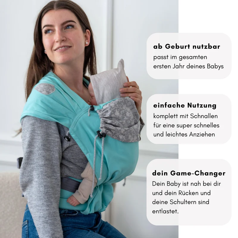 Click.it - Türkis - Full Buckle ab Geburt