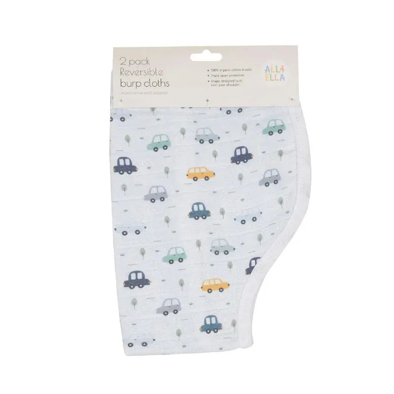 All4ELLA Organic Burp Cloth 2pk