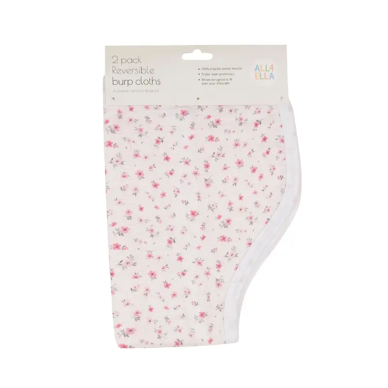 All4ELLA Organic Burp Cloth 2pk