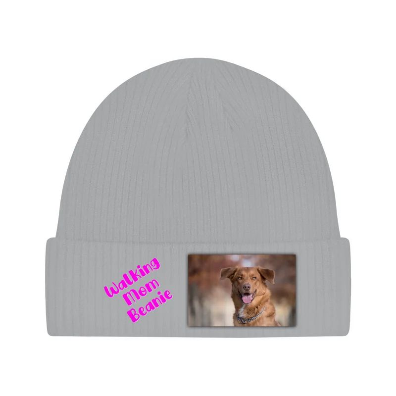 Walking Mom Beanie - individuelle Strickmütze