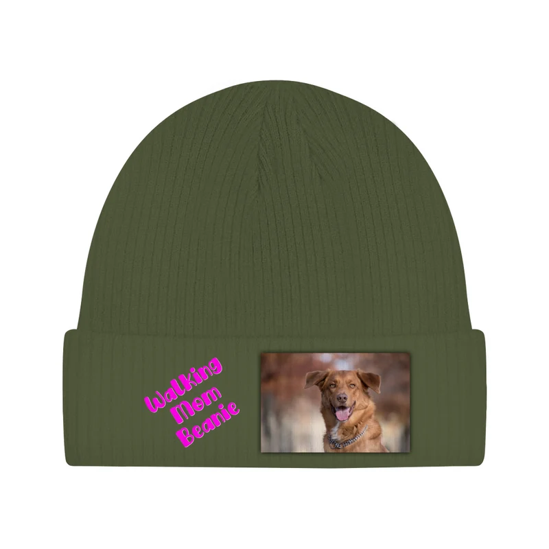 Walking Mom Beanie - individuelle Strickmütze