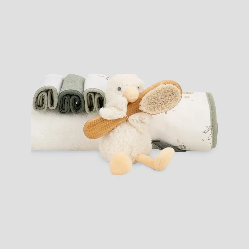 Little Linen Bath Gift Set - Fuzzy Duck