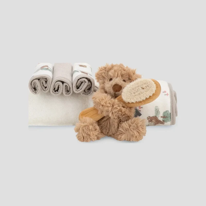 Little Linen Bath Gift Set - Willow Bear