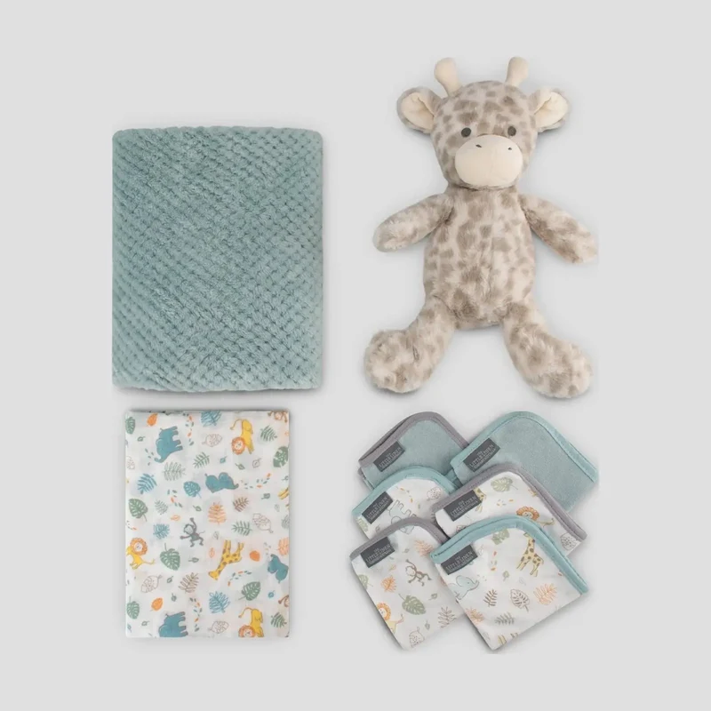 Little Linen Boxed Gift Set - Savanna Giraffe