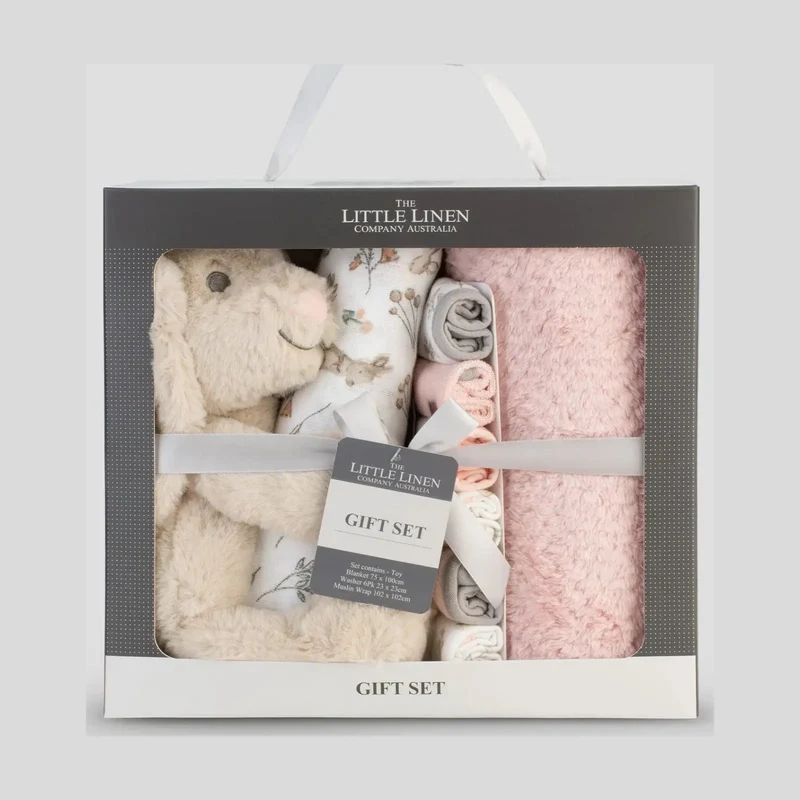 Little Linen Boxed Gift Set - Harvest Bunny