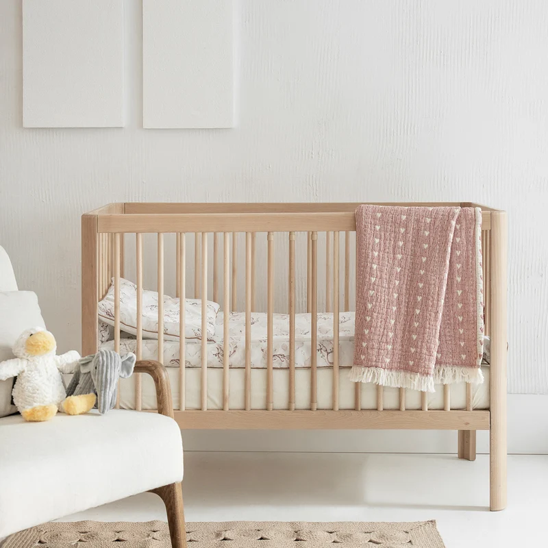 Babybett Kokon 60 x 120 cm, Buchenholz