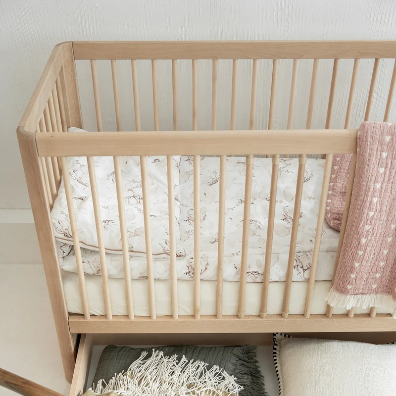 Babybett Kokon 60 x 120 cm, Buchenholz
