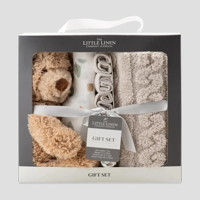 Little Linen Boxed Gift Set - Willow Bear
