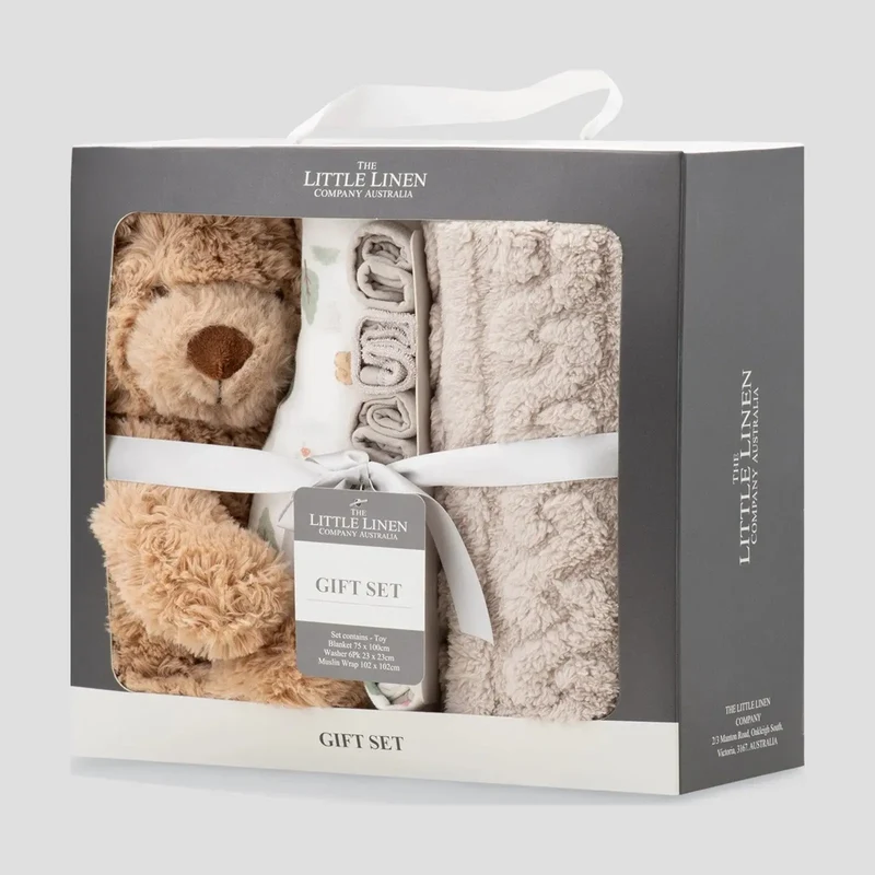 Little Linen Boxed Gift Set - Willow Bear