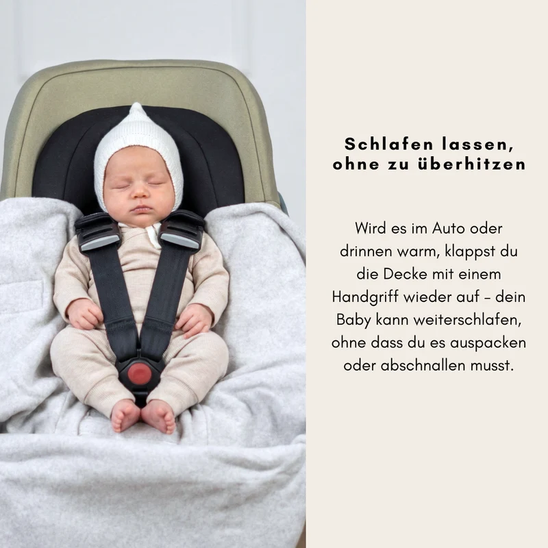 personalisierte Einschlagdecke aus Wollwalk