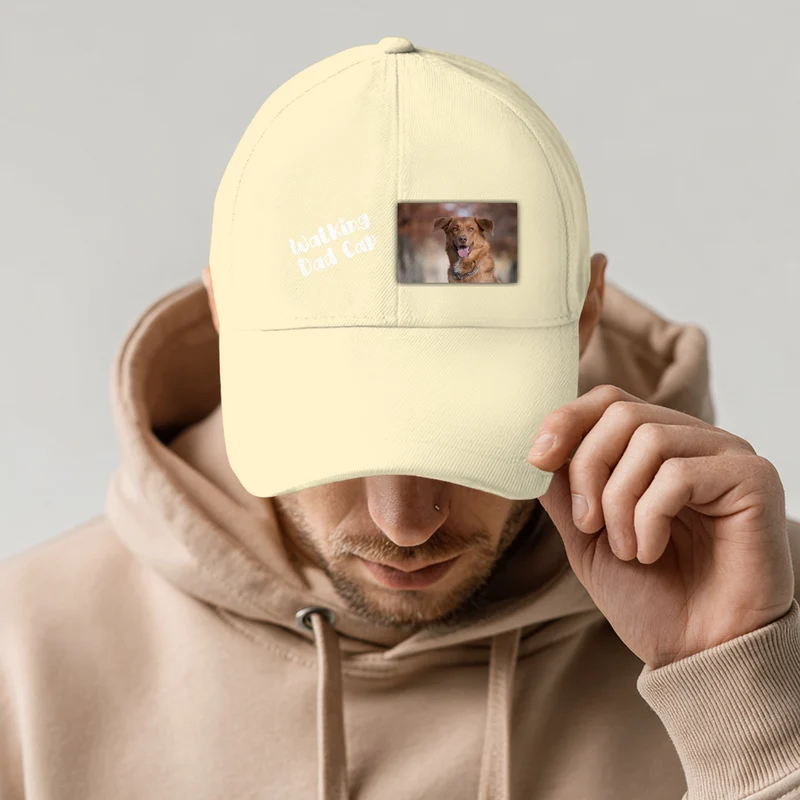 Walking Dad Cap mit Foto und Text - individuelles Cappy