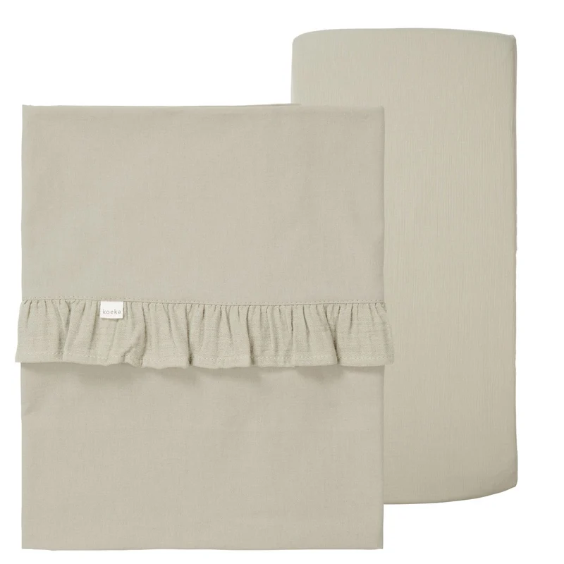 Set met platte en hoeslakens - Ruffle Faro