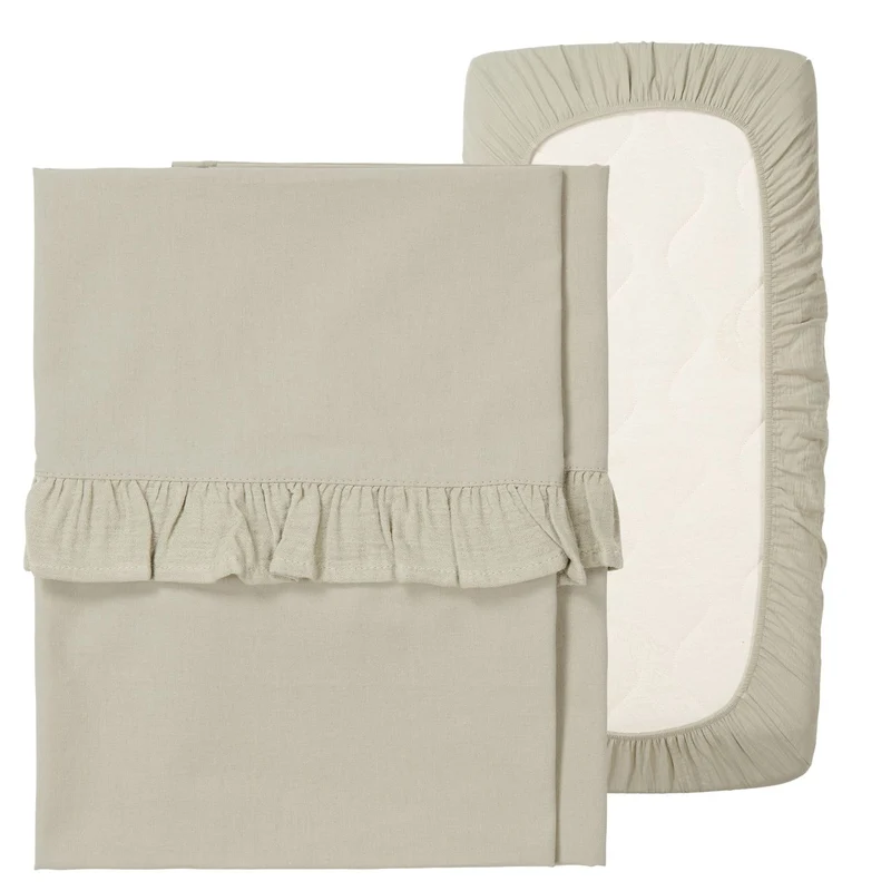 Set met platte en hoeslakens - Ruffle Faro