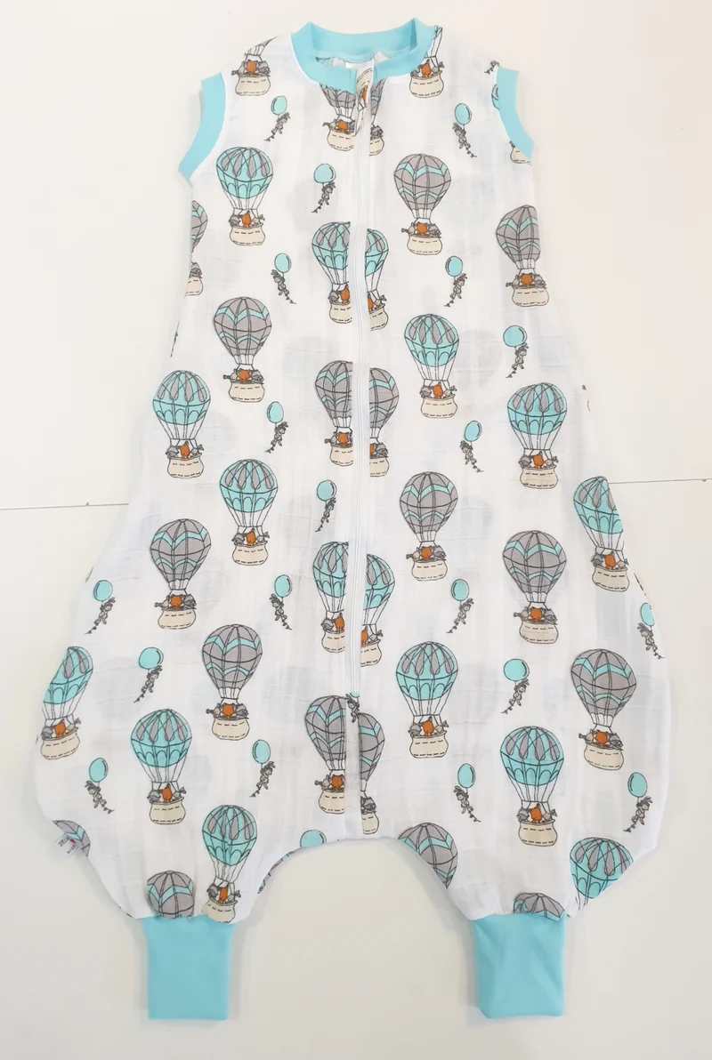Mutzelpumper Schlafsack mit Füßen, Gr. 50-104 Luftballons von Atelier MiaMia