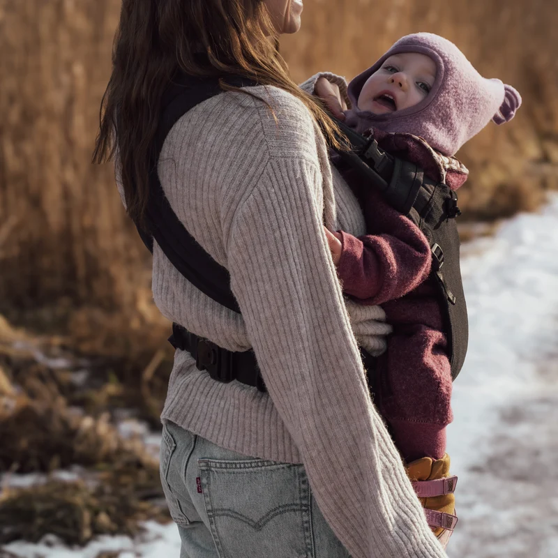 Storchenwiege Babycarrier Schwarz