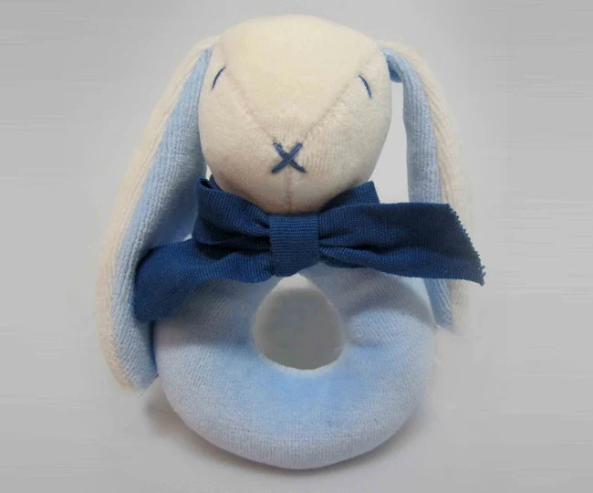 Ears the Organic Rattle Ring - Blue