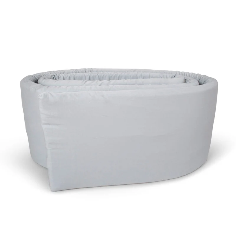 Bettumrandung aus Bio-Baumwolle Cool Summer blau, 340 cm