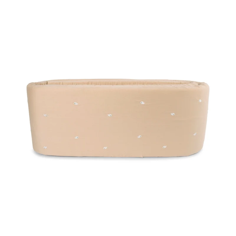 Bettumrandung aus Bio-Baumwolle Wal beige, 340 cm