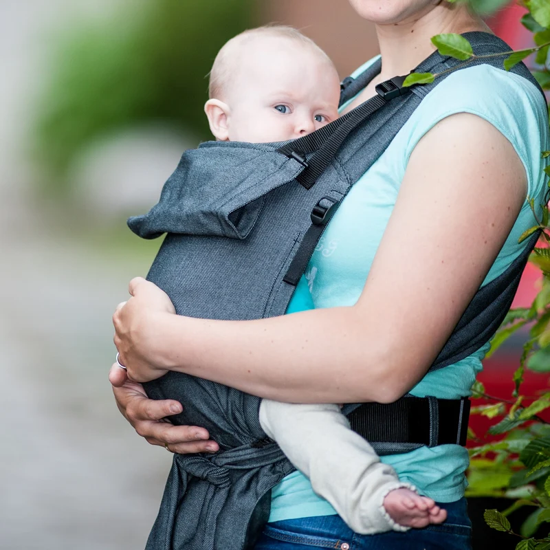Storchenwiege Babycarrier Graphit