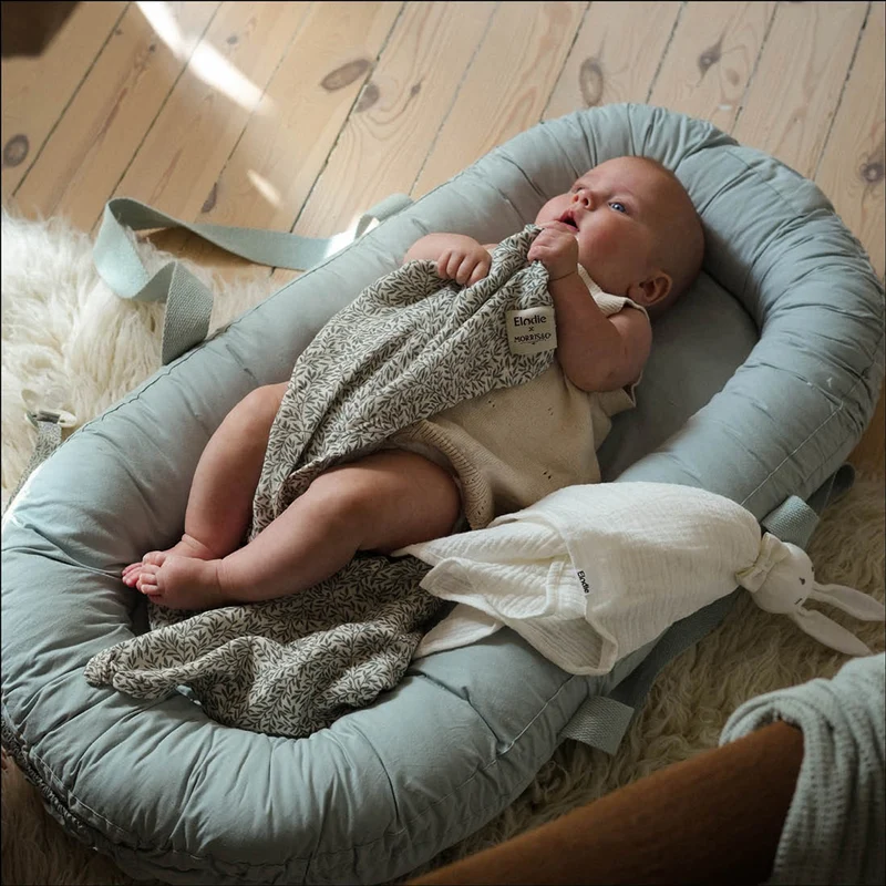 Babynest aus Baumwolle mit Griffen, waschbar