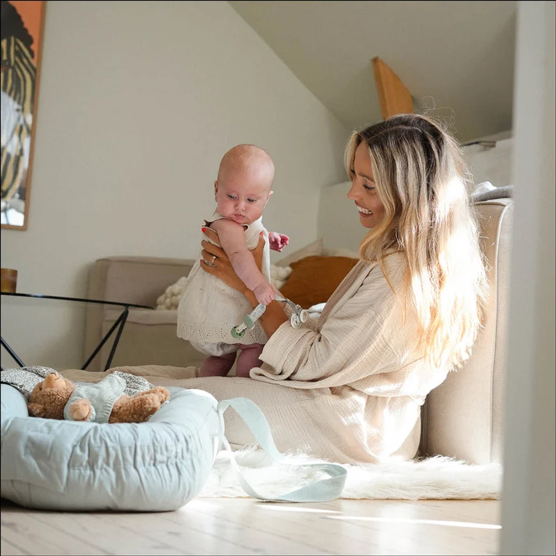 Babynest aus Baumwolle mit Griffen, waschbar