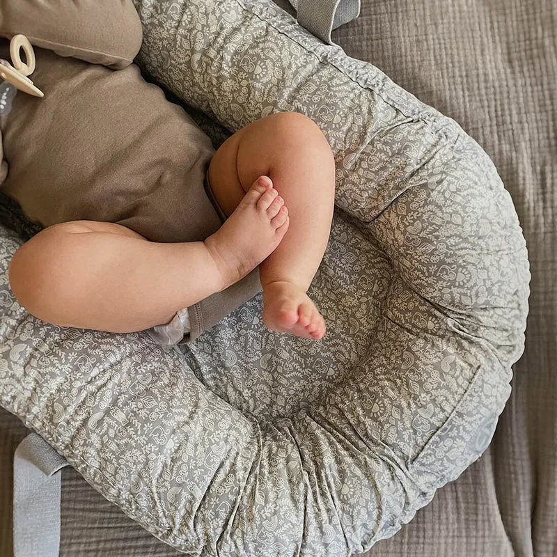 Babynest aus Baumwolle mit Griffen, waschbar