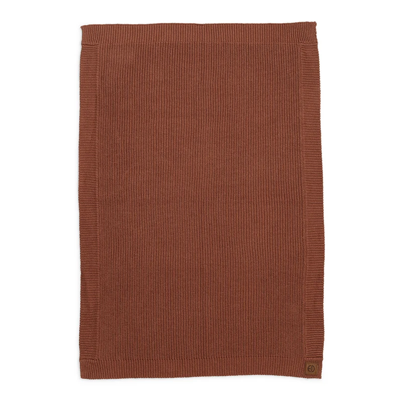 Strickdecke aus Baumwolle & Wolle 75 x 100 cm, atmungsaktiv