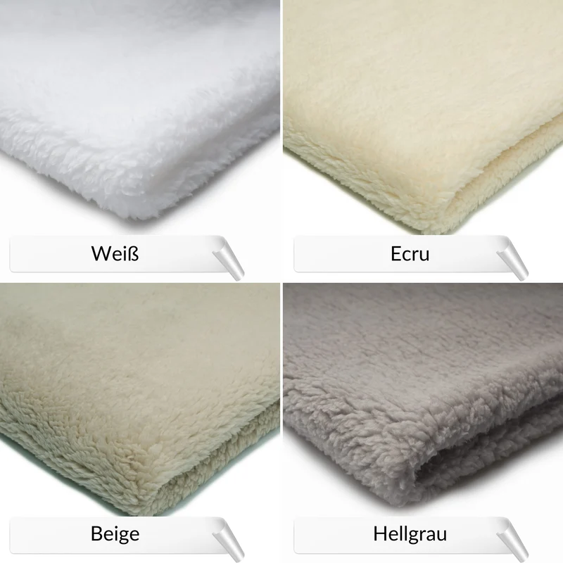 Babynest "Premium-Linie" | Baumwolle & Teddy-Stoff