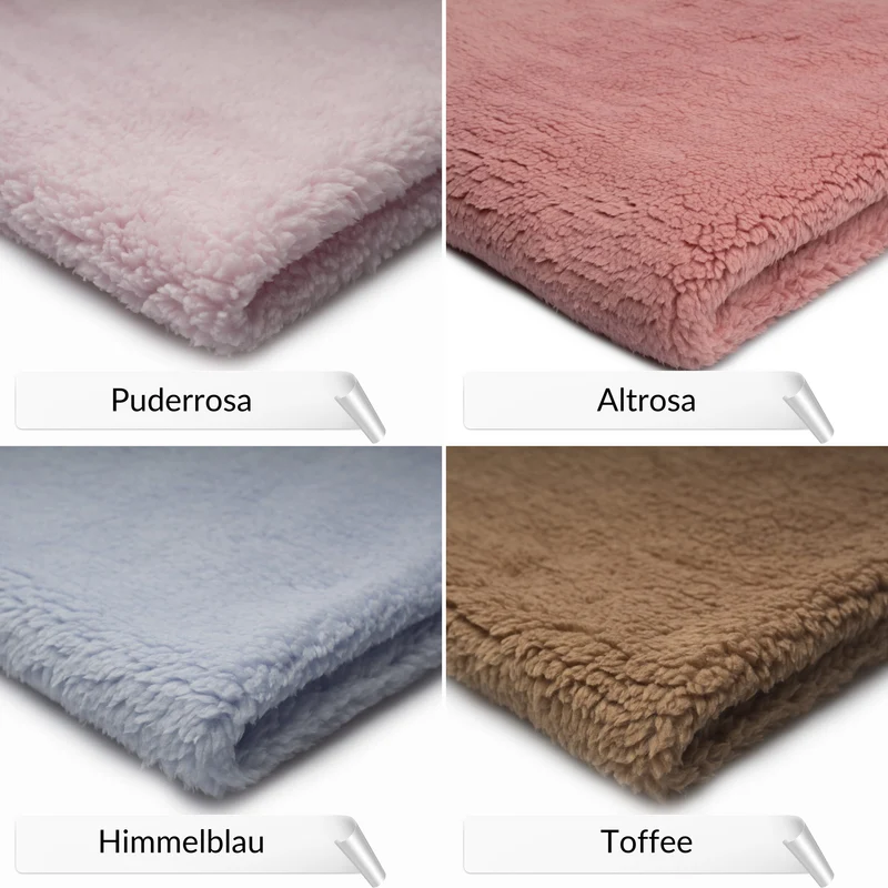 Babynest "Premium-Linie" | Baumwolle & Teddy-Stoff
