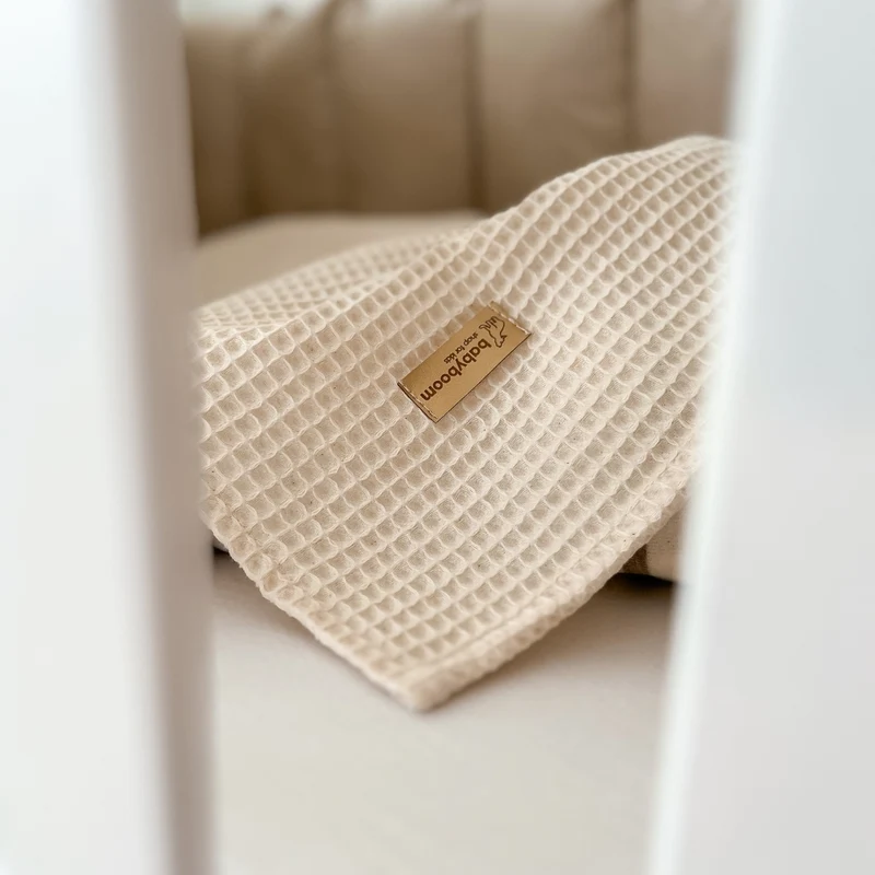 Babydecke inkl. Bärenkissen | Waffelpiqué