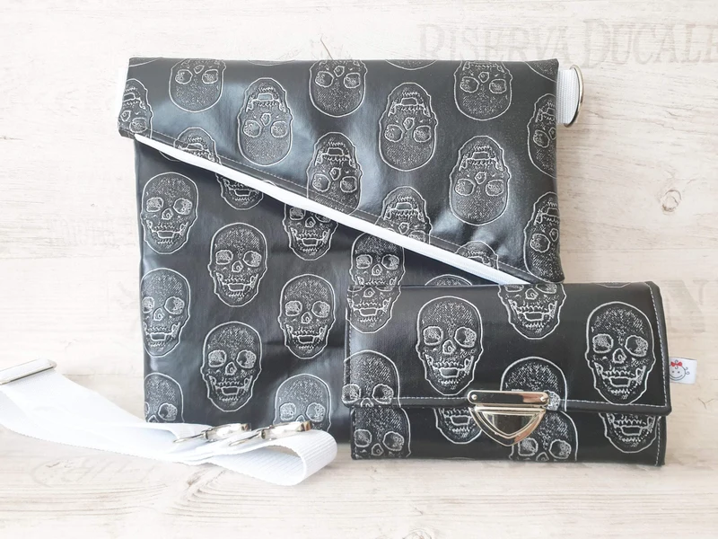 Handtasche oder Set Totenkopf von Atelier MiaMia