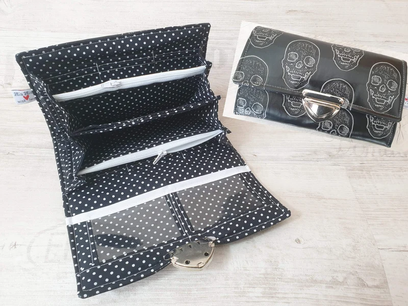 Handtasche oder Set Totenkopf von Atelier MiaMia