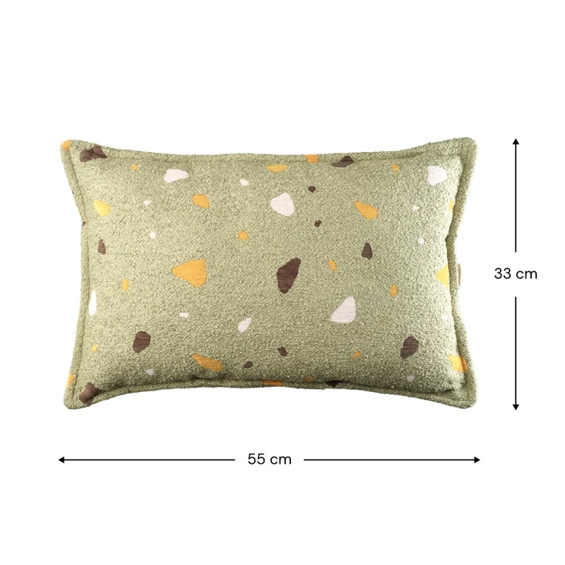Kissen Bolster im Terrazzo Design